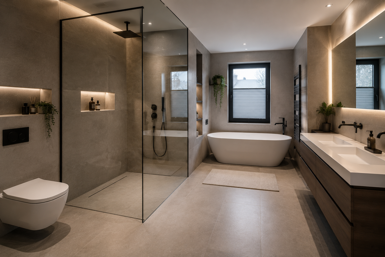 Fliesenarbeiten im Badezimmer